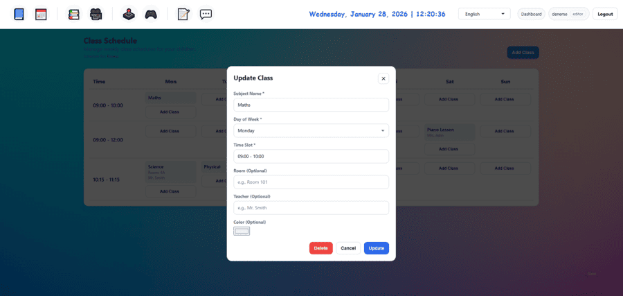 Weekly Schedule Management for Children 3