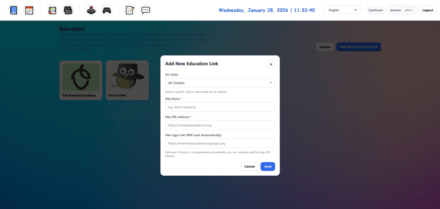 Kids Safe Browser ToDo view 3