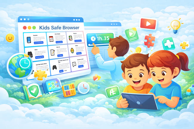 Parental control and safe internet for kids