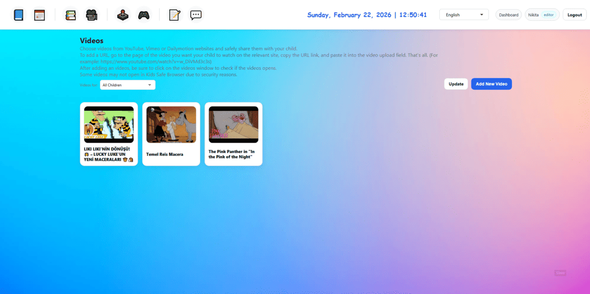Kids Safe Browser videos view 1