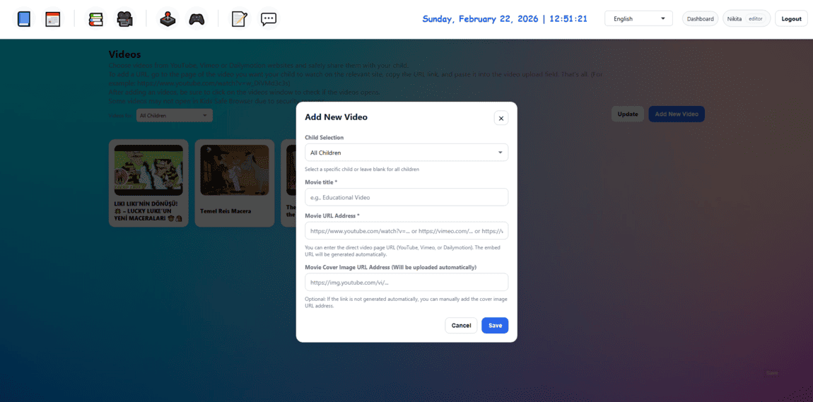 Kids Safe Browser videos view 2